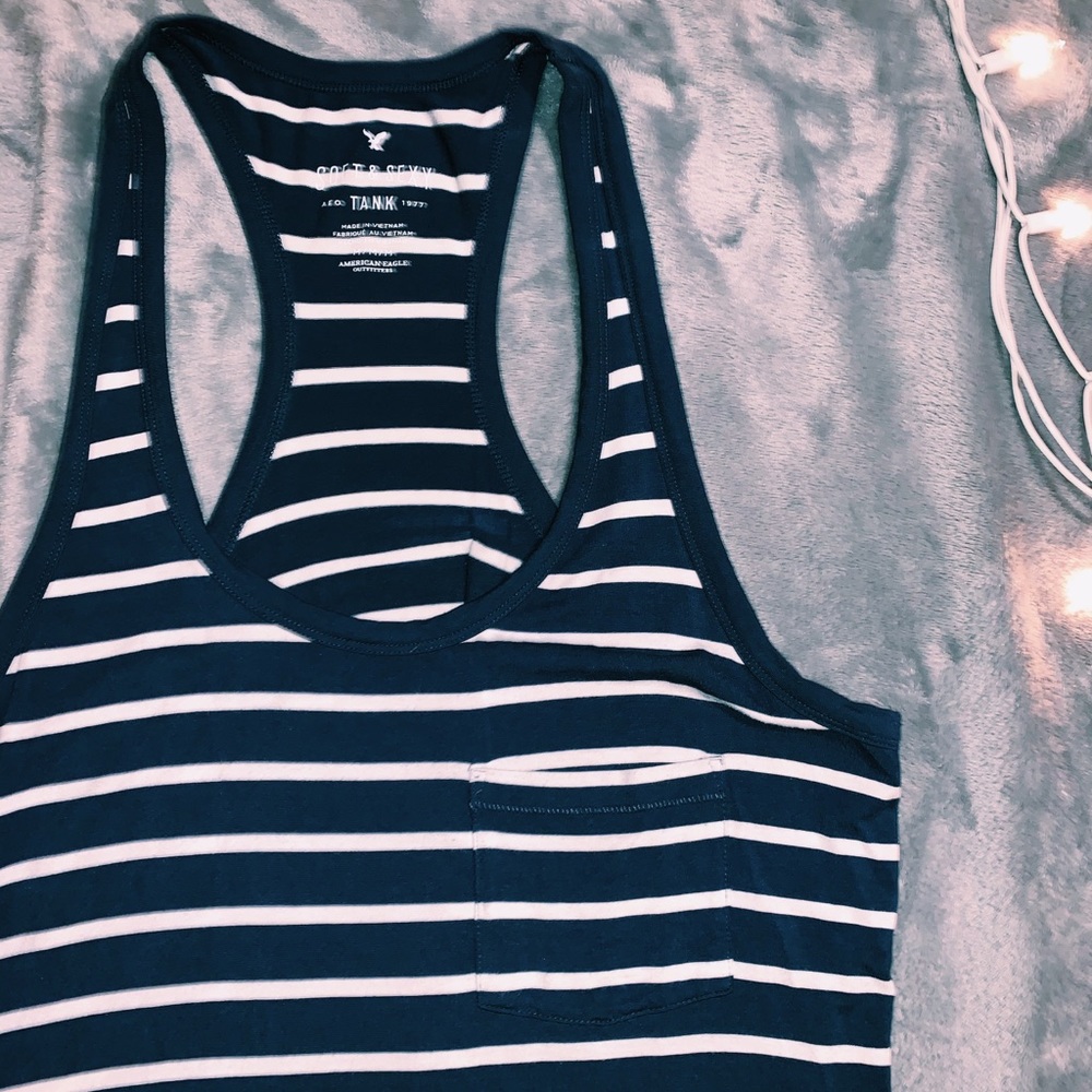 American Eagle Stripped Tank Top